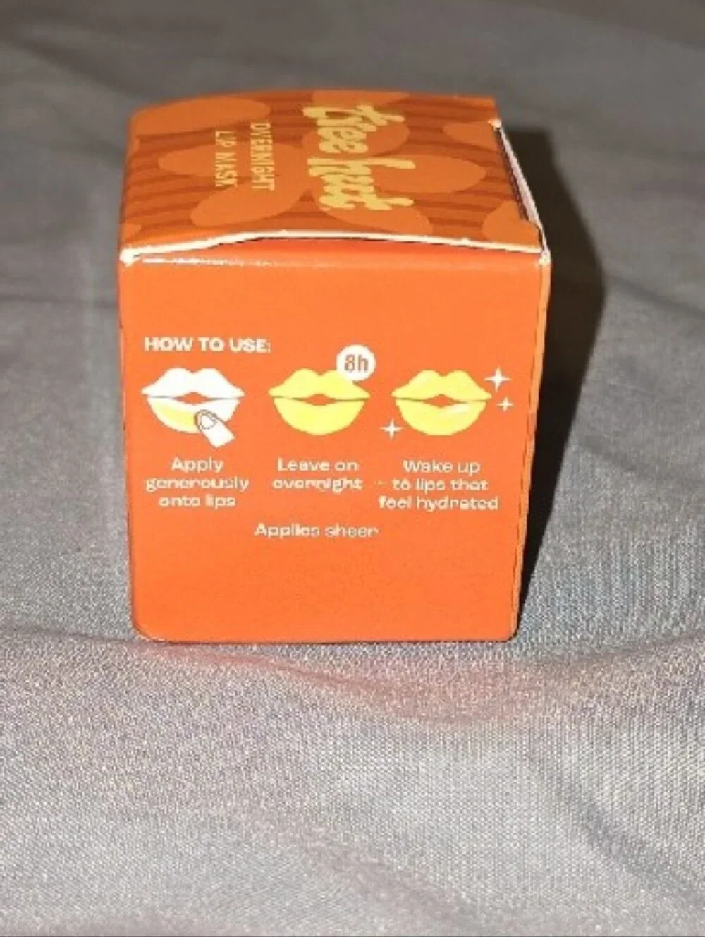 Tree Hut Golden Vanilla Overnight Lip Mask — Orange